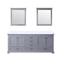 Dukes 80 in. W x 22 in. D Dark Grey Double Bath Vanity