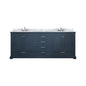 Dukes 80 in. W x 22 in. D Navy Blue Double Bath Vanity