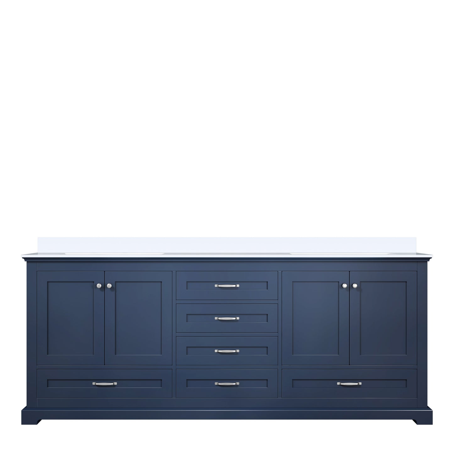 Dukes 80 in. W x 22 in. D Navy Blue Double Bath Vanity