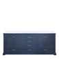 Dukes 80 in. W x 22 in. D Navy Blue Double Bath Vanity