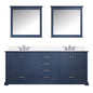 Dukes 80 in. W x 22 in. D Navy Blue Double Bath Vanity