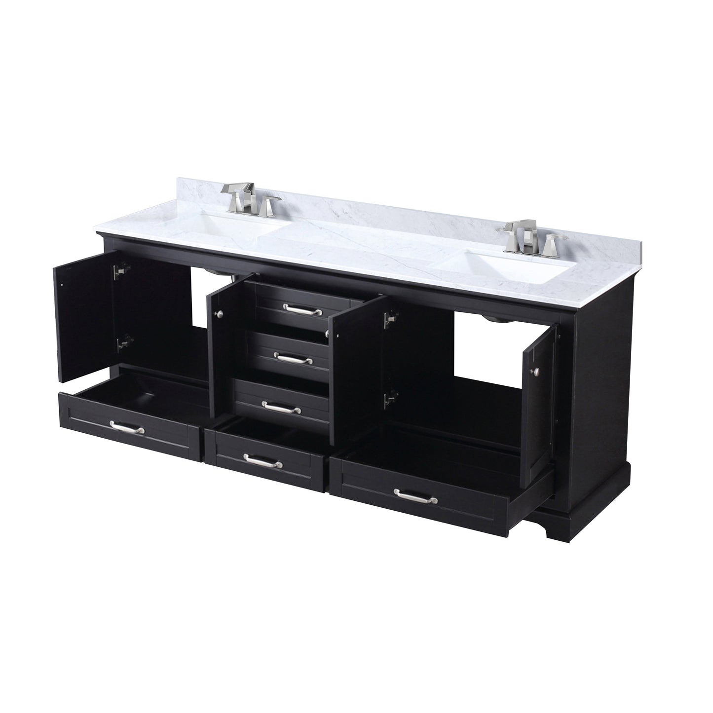 Dukes 80 in. W x 22 in. D Espresso Double Bath Vanity