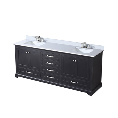 Dukes 80 in. W x 22 in. D Espresso Double Bath Vanity