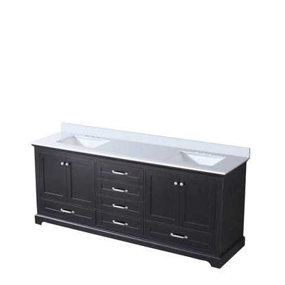 Dukes 80 in. W x 22 in. D Espresso Double Bath Vanity