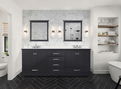 Dukes 80 in. W x 22 in. D Espresso Double Bath Vanity