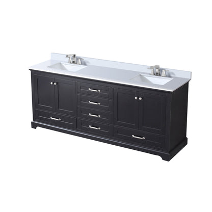 Dukes 80 in. W x 22 in. D Espresso Double Bath Vanity