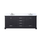 Dukes 80 in. W x 22 in. D Espresso Double Bath Vanity