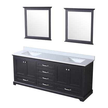 Dukes 80 in. W x 22 in. D Espresso Double Bath Vanity