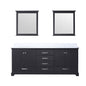 Dukes 80 in. W x 22 in. D Espresso Double Bath Vanity