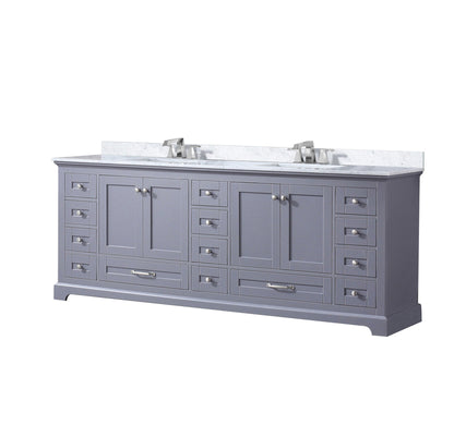 Dukes 84 in. W x 22 in. D Dark Grey Double Bath Vanity
