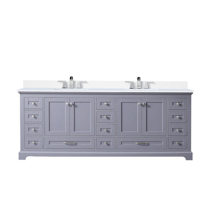 Dukes 84 in. W x 22 in. D Dark Grey Double Bath Vanity
