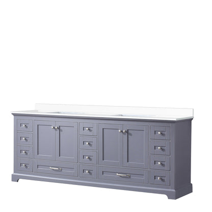 Dukes 84 in. W x 22 in. D Dark Grey Double Bath Vanity