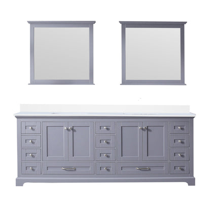 Dukes 84 in. W x 22 in. D Dark Grey Double Bath Vanity