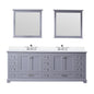 Dukes 84 in. W x 22 in. D Dark Grey Double Bath Vanity
