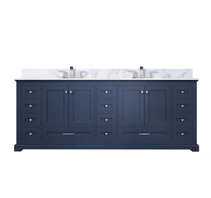 Dukes 84 in. W x 22 in. D Navy Blue Double Bath Vanity