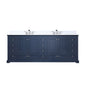 Dukes 84 in. W x 22 in. D Navy Blue Double Bath Vanity