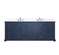 Dukes 84 in. W x 22 in. D Navy Blue Double Bath Vanity