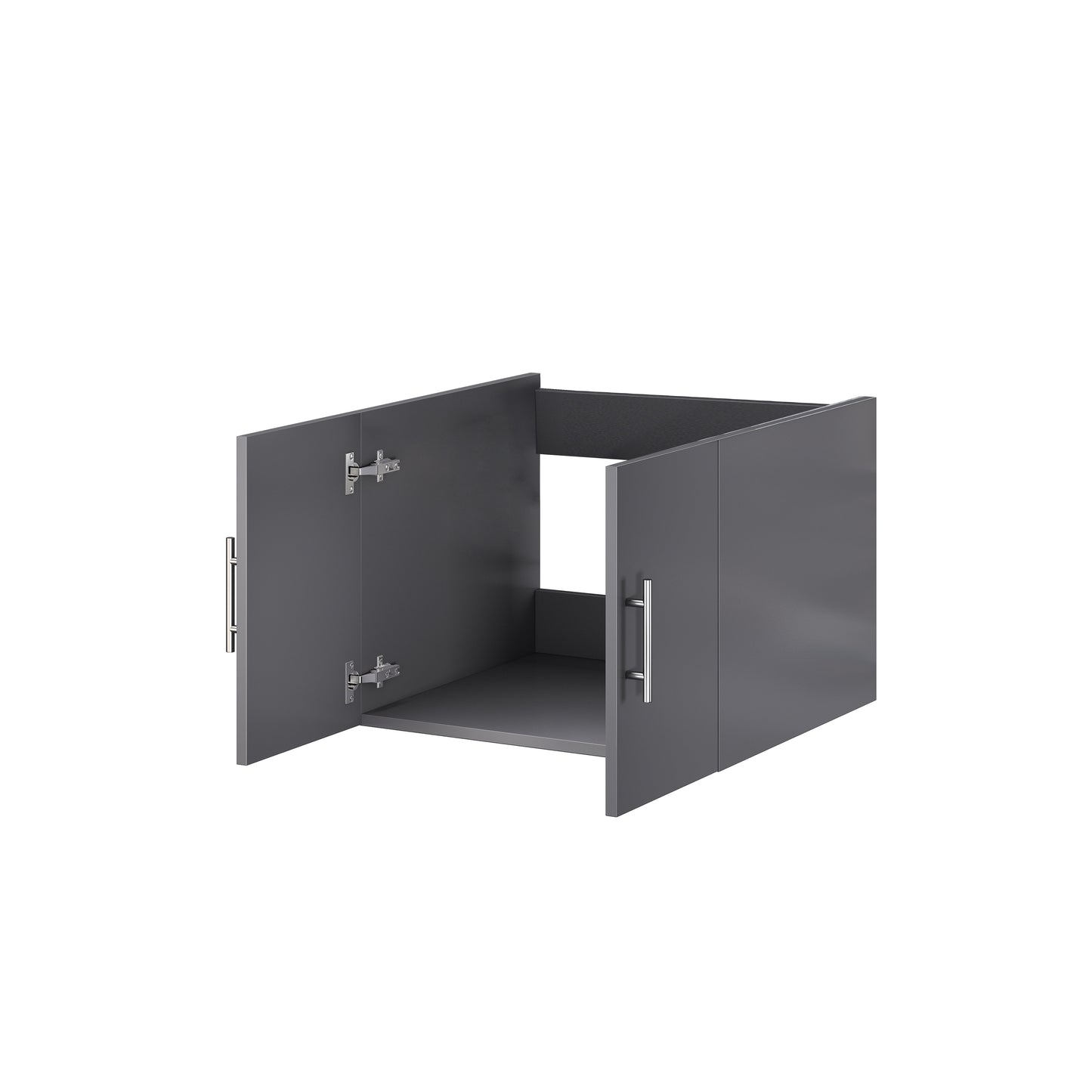 Geneva 24 in. W x 22 in. D Dark Grey Bath Vanity