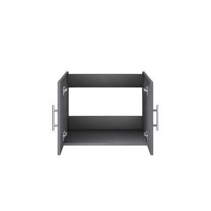 Geneva 24 in. W x 22 in. D Dark Grey Bath Vanity
