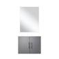 Geneva 24 in W x 22 in D Dark Grey Single Bath Vanity and 18 in Mirror