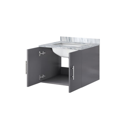 Geneva 24 in. W x 22 in. D Dark Grey Bath Vanity
