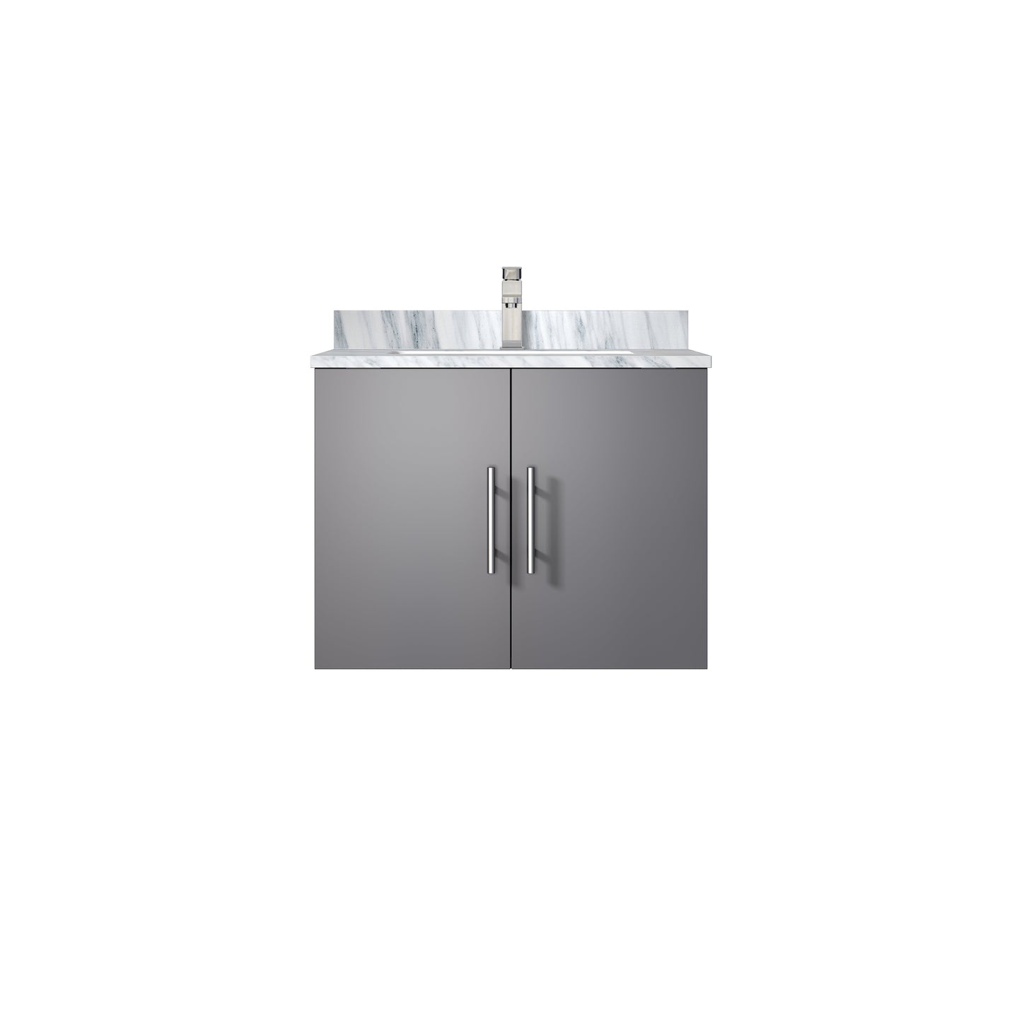 Geneva 24 in. W x 22 in. D Dark Grey Bath Vanity