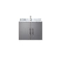 Geneva 24 in. W x 22 in. D Dark Grey Bath Vanity