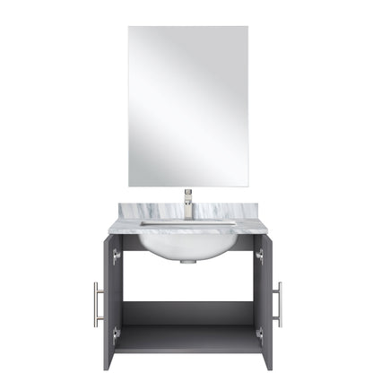 Geneva 24 in W x  in D Dark Grey Single Bath Vanity