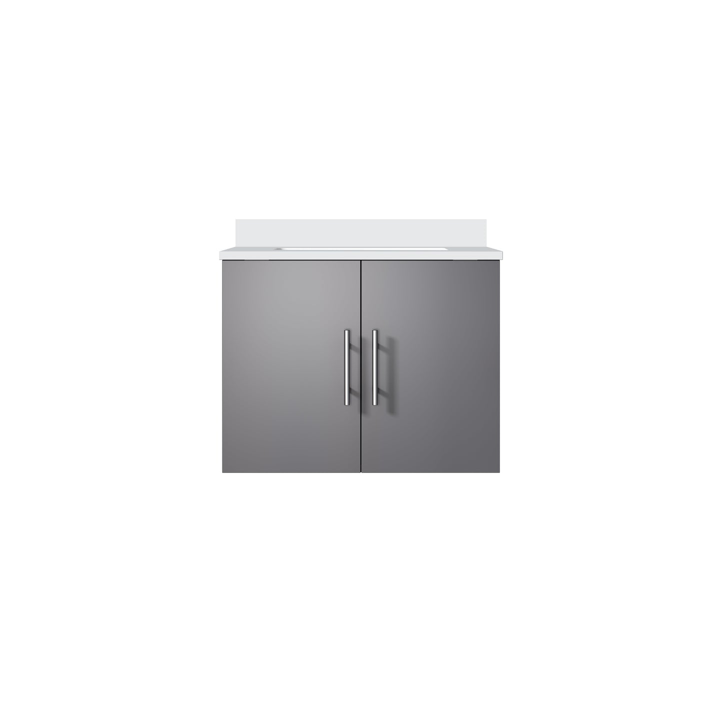 Geneva 24 in. W x 22 in. D Dark Grey Bath Vanity