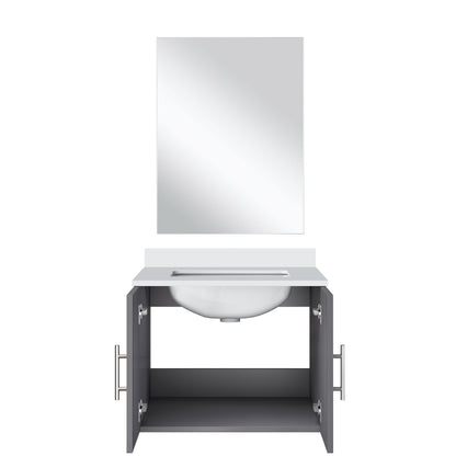 Geneva 24 in W x  in D Dark Grey Single Bath Vanity