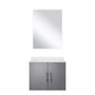 Geneva 24 in W x  in D Dark Grey Single Bath Vanity