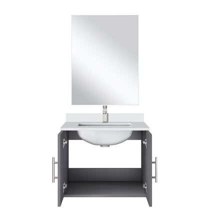 Geneva 24 in W x  in D Dark Grey Single Bath Vanity