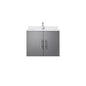 Geneva 24 in. W x 22 in. D Dark Grey Bath Vanity