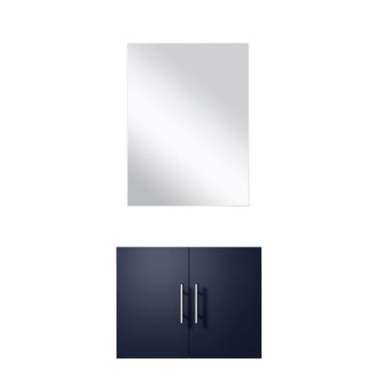 Geneva 24 in W x 22 in D Navy Blue Single Bath Vanity and 18 in Mirror