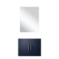 Geneva 24 in W x 22 in D Navy Blue Single Bath Vanity and 18 in Mirror