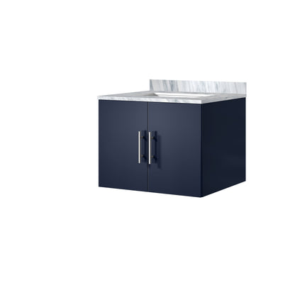 Geneva 24 in. W x 22 in. D Navy Blue Bath Vanity