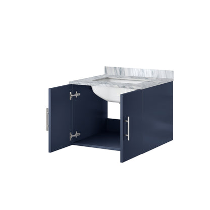 Geneva 24 in. W x 22 in. D Navy Blue Bath Vanity