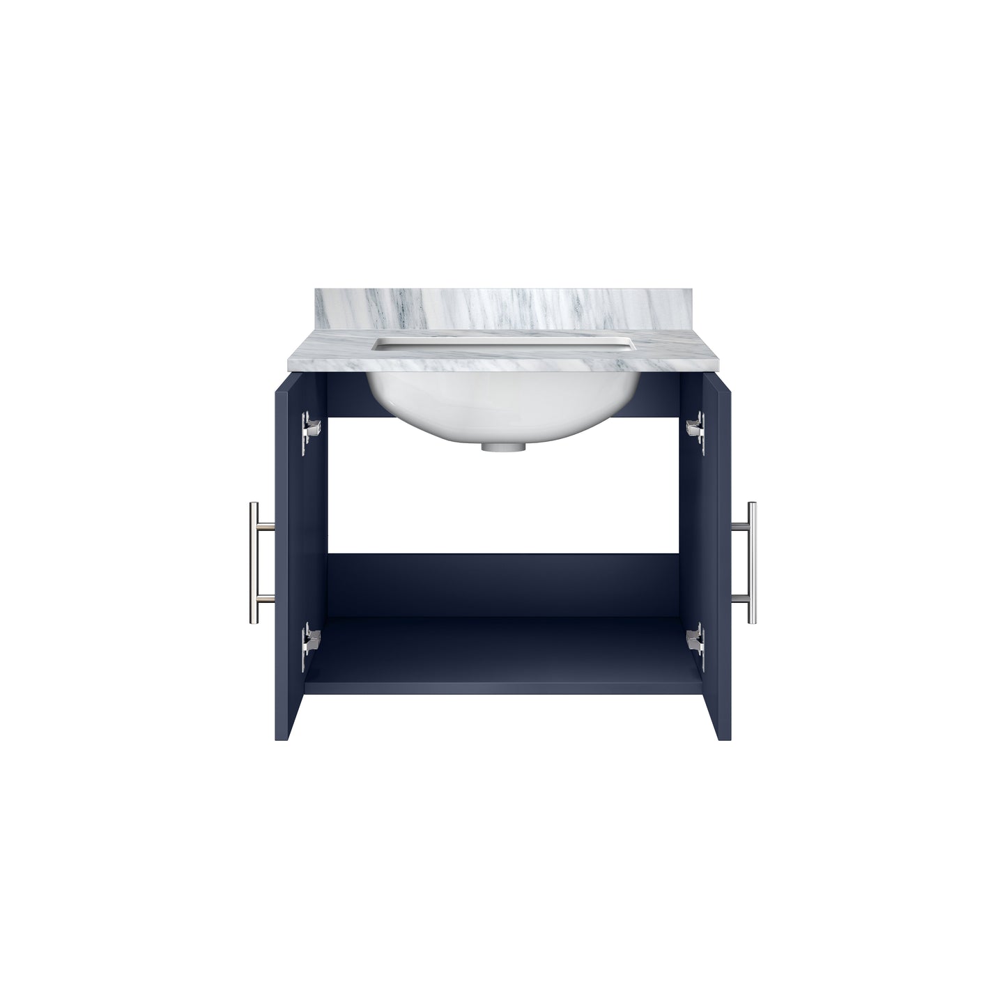 Geneva 24 in. W x 22 in. D Navy Blue Bath Vanity