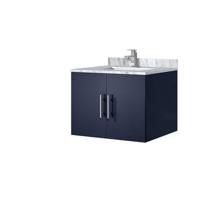 Geneva 24 in. W x 22 in. D Navy Blue Bath Vanity