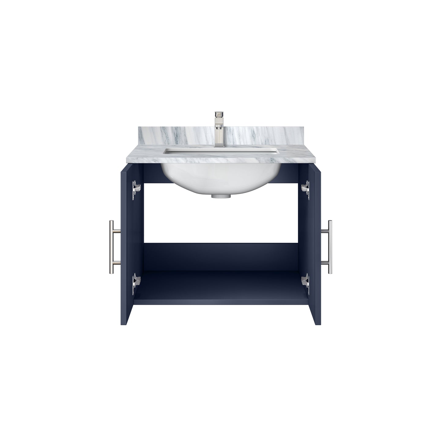 Geneva 24 in. W x 22 in. D Navy Blue Bath Vanity