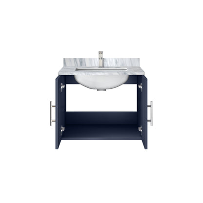 Geneva 24 in. W x 22 in. D Navy Blue Bath Vanity