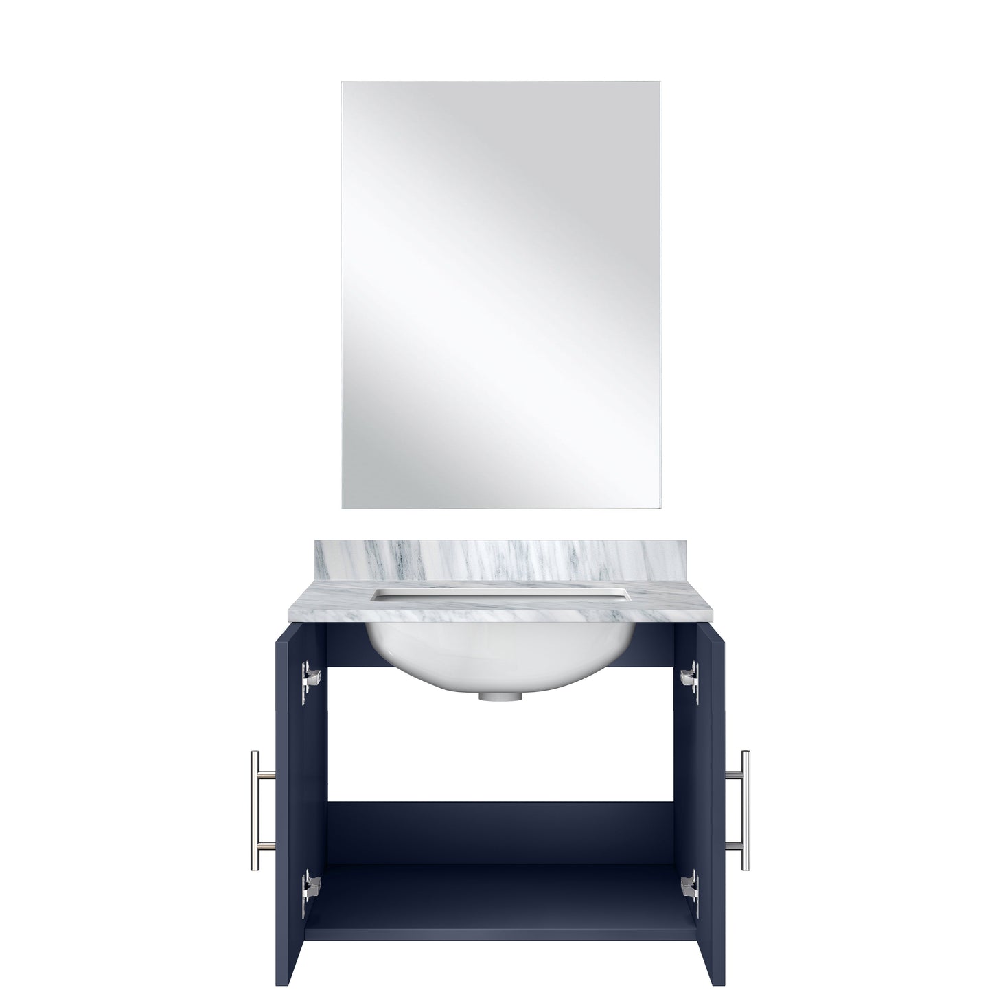 Geneva 24 in W x  in D Navy Blue Single Bath Vanity