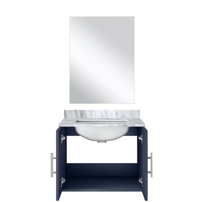 Geneva 24 in W x  in D Navy Blue Single Bath Vanity