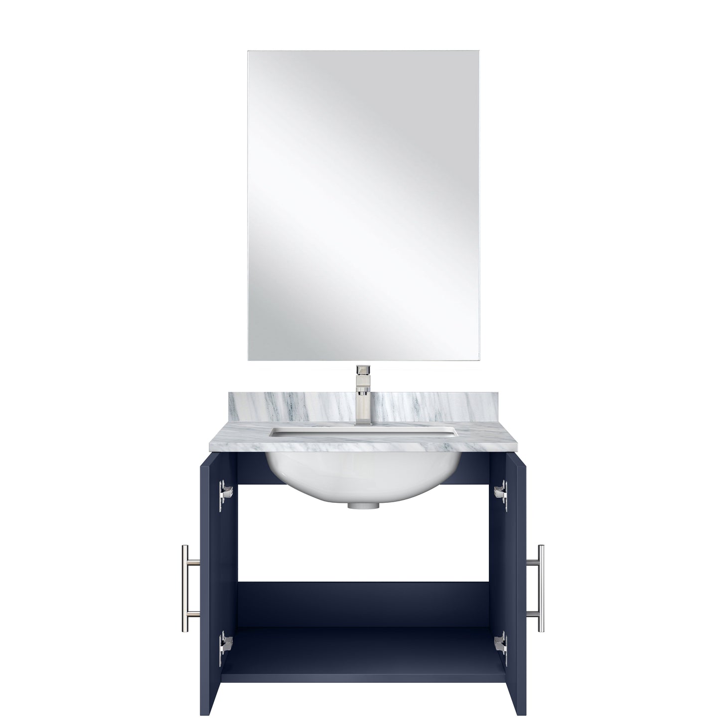 Geneva 24 in W x  in D Navy Blue Single Bath Vanity