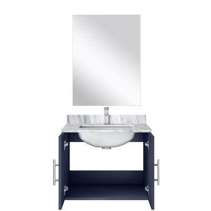 Geneva 24 in W x  in D Navy Blue Single Bath Vanity