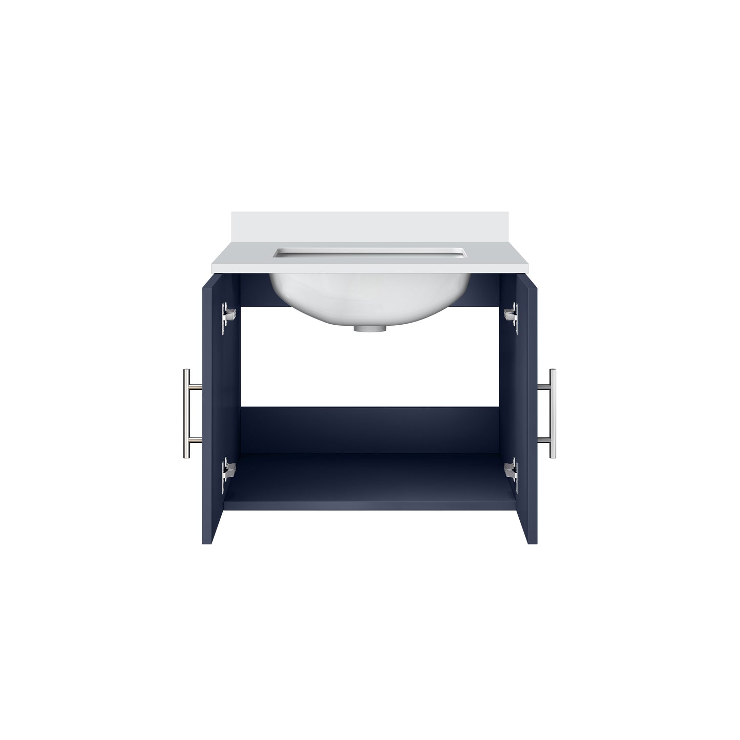 Geneva 24 in. W x 22 in. D Navy Blue Bath Vanity