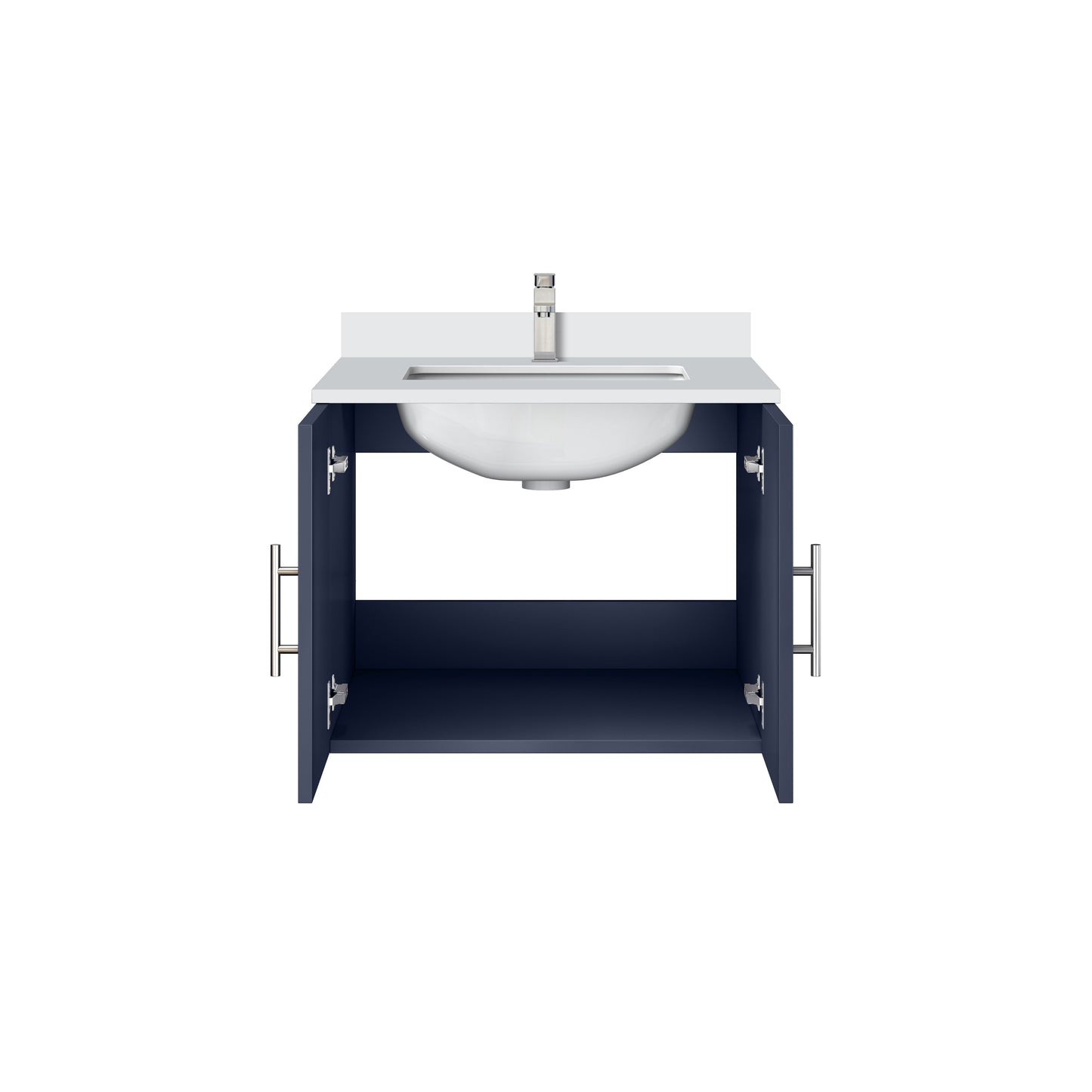 Geneva 24 in. W x 22 in. D Navy Blue Bath Vanity