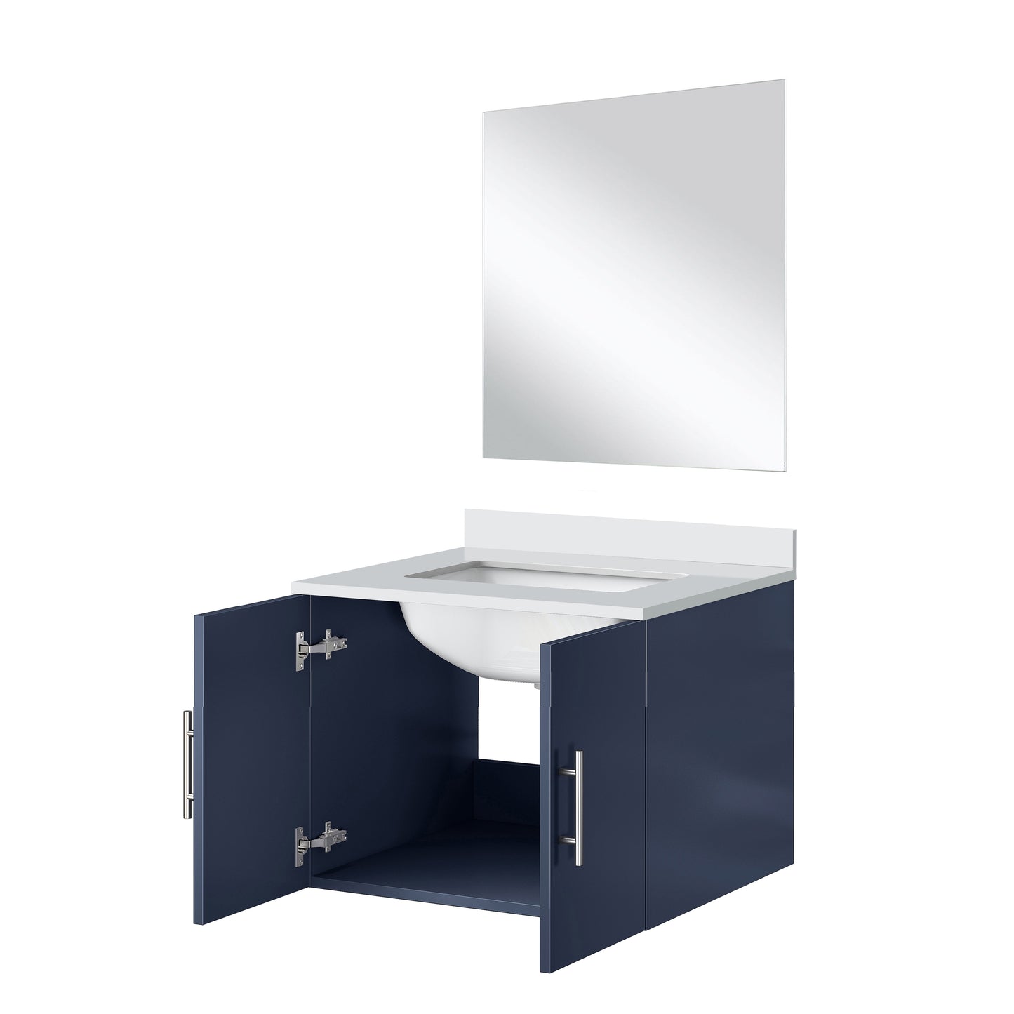 Geneva 24 in W x  in D Navy Blue Single Bath Vanity