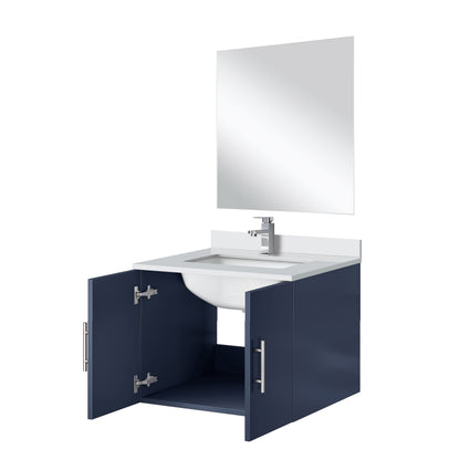 Geneva 24 in W x  in D Navy Blue Single Bath Vanity