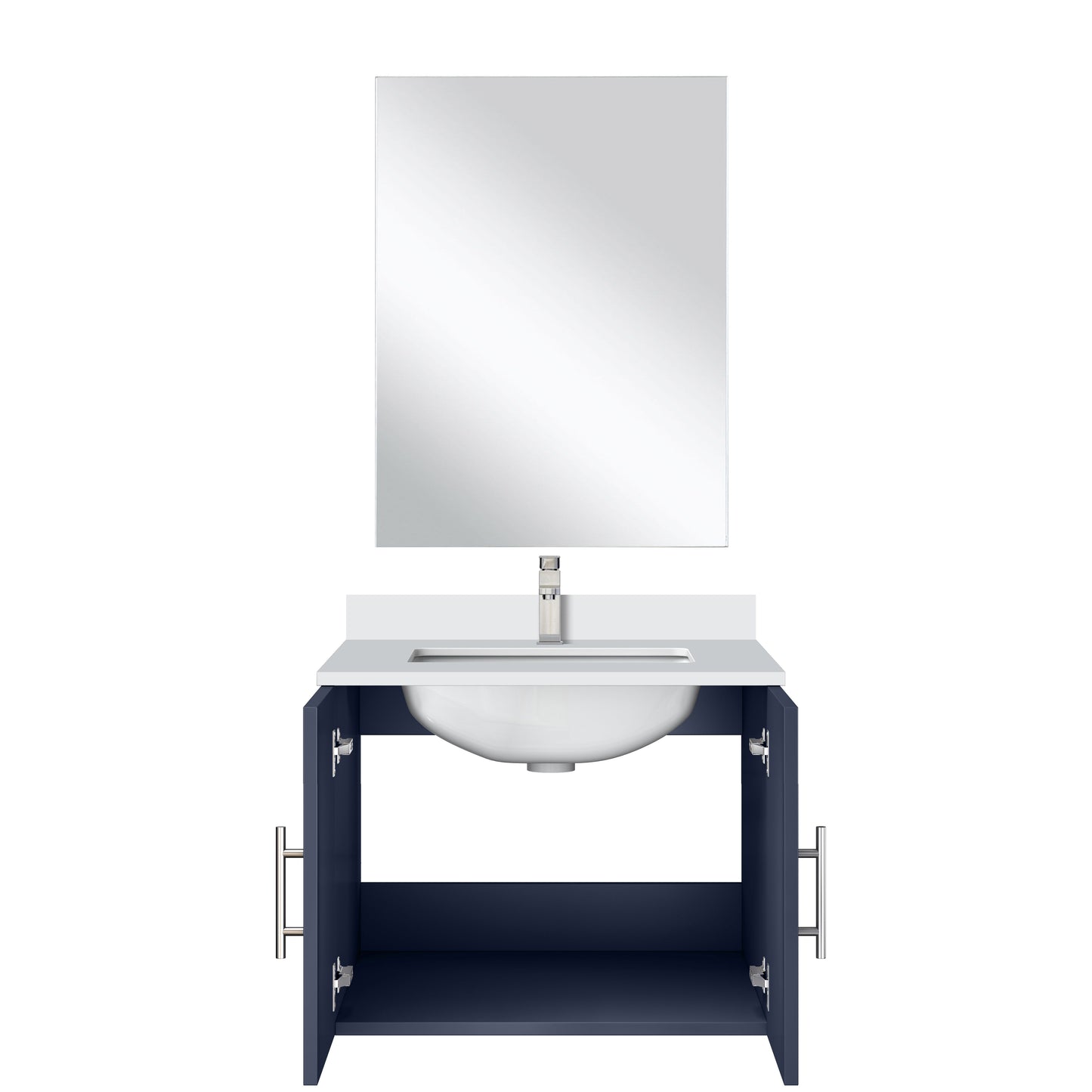 Geneva 24 in W x  in D Navy Blue Single Bath Vanity